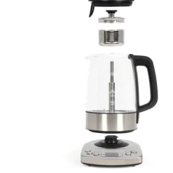 Automatisk vattenkokare - LIVOO - DOD209 - 2200 W - 1,7 L - 3 förinställda brygglägen - Glas / Rostfritt stål