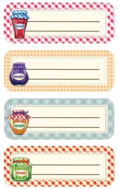 Avery AV-59896 Pappersetikett Z-design Home Package A 2 ark konserveringsburkar