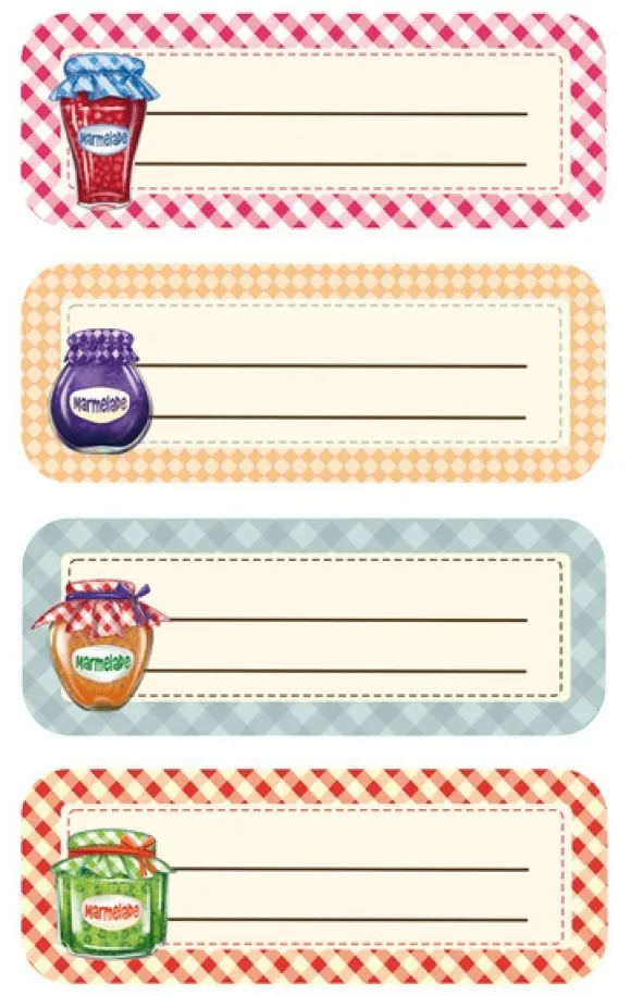 Avery AV-59896 Pappersetikett Z-design Home Package A 2 ark konserveringsburkar