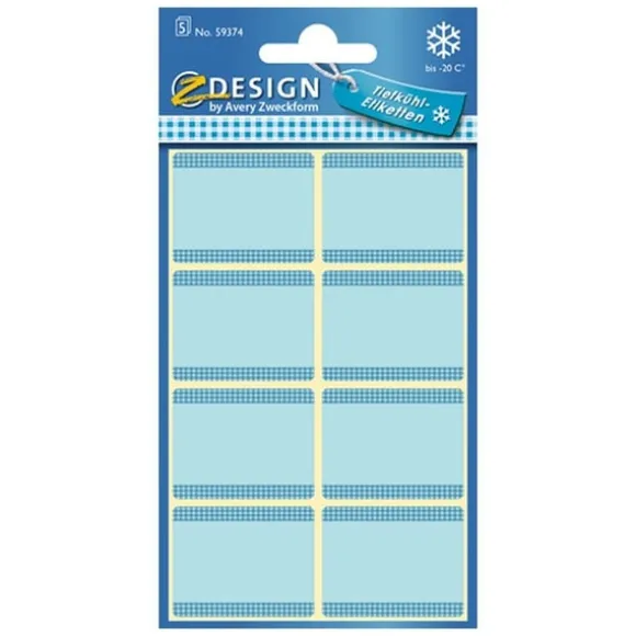Avery AV-59374 Z-Design frysetiketter 36x28 mm 40 stycken blå
