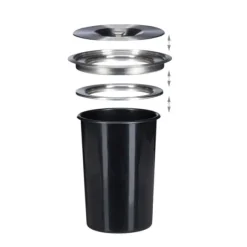 Avfallshink, Rostfritt stål, 29,3x21 cm, Silver