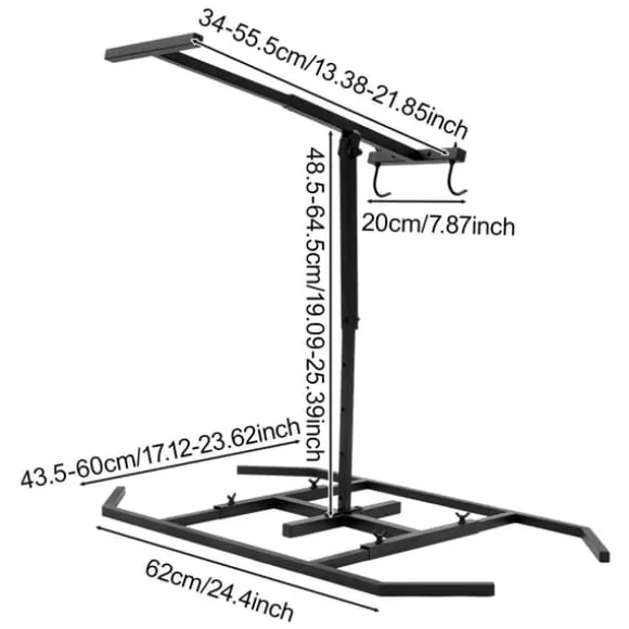 Avfallskomprimator - Manuell soptunnspress - Höjdjusterbar - Stål - För hem, trädgård och restaurang - Svart