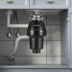 Avfallskvarn, 18.5x18.5x37 cm, rostfritt stål