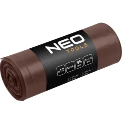 Avfallspåsar 120 L, bruna, 35 mic, 10 st.