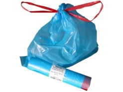 Avfallspåsar blå 440x520mm med dragsko 1 rulle = 25 st