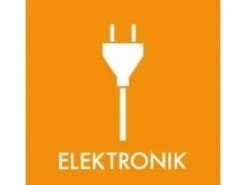 Avfallsskylt SMALL ELECTRONICS 12x12 cm,1 st