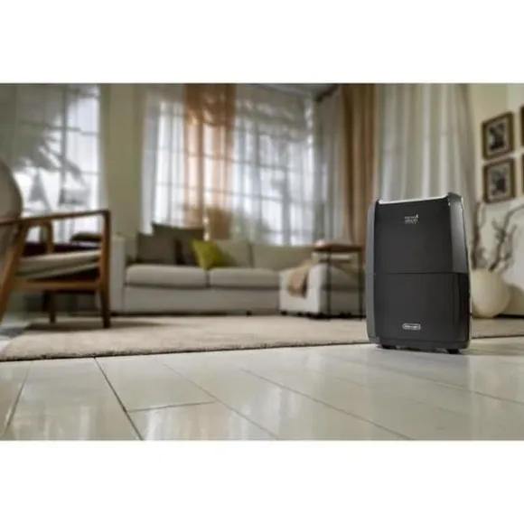 Avfuktare - DELONGHI - 5 liters tank - 21 liters kapacitet på 24 timmar - 3 ventilationshastigheter - Wifi