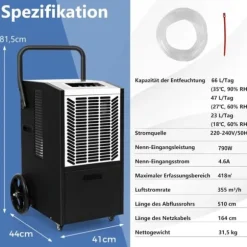 Avfuktare, 66 L/dag, Star