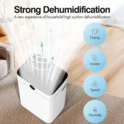 Avfuktare, 20L kapacitet, automatiska funktioner,EU-kontakt, VIT