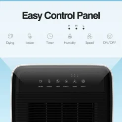 Avfuktare, 20L kapacitet, automatiska funktioner,EU-kontakt, VIT