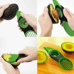 Avokadoskalare Skär fruktskärare Grönt köksredskap
