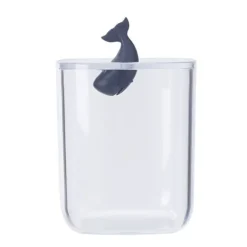 Badrumsbehållare Multifunktionstransparenta bomullspinnar Förvaringsbehållare med lock för hemval