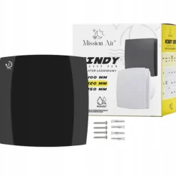 Badrumsfläkt WINDY 120 T SVART