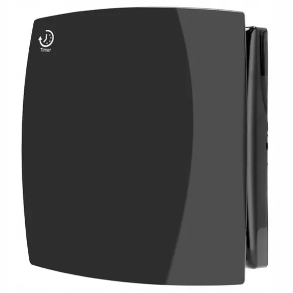 Badrumsfläkt WINDY 120 T SVART