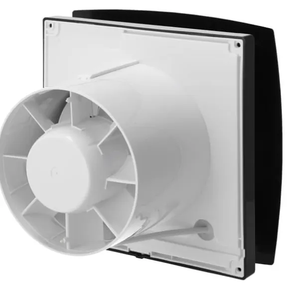 Badrumsfläkt WINDY 120 T SVART