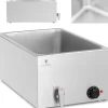 Bain-marie elvärmare med kran för GN 1/1 600 W behållare