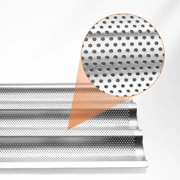 Bakplåt för Baguette, i Rostfritt Stål