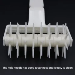 Bakverk Pizza Plast Deg Nål Hjul Kavla Bröd Hålslagare DIY Bakverktyg