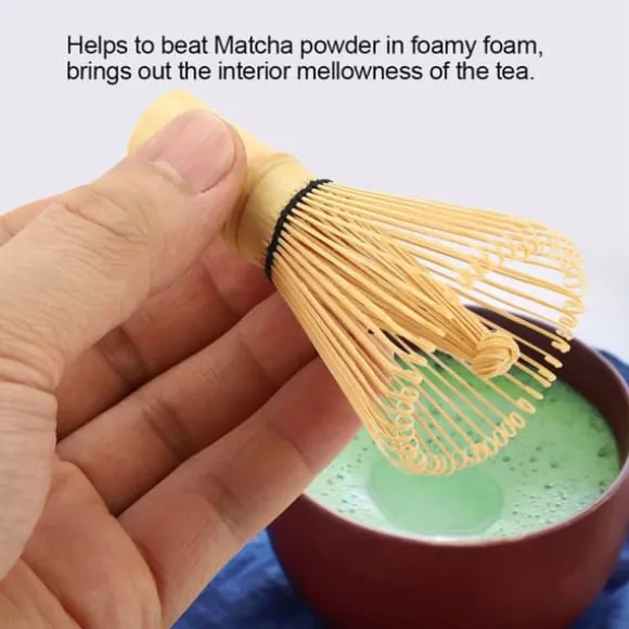Bambu Matcha Visp - Autentisk Chasen för att förbereda Matcha-pulver (54 stift)