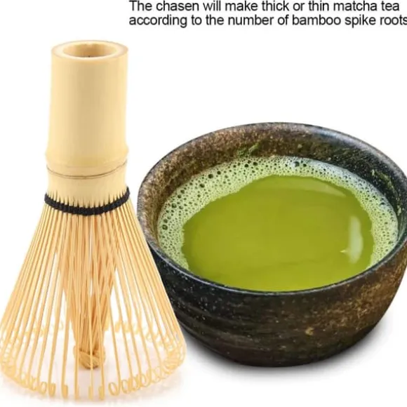 Bambu Matcha Visp - Autentisk Chasen för att förbereda Matcha-pulver (54 stift)