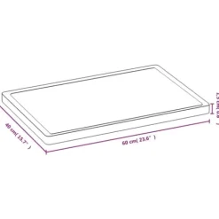 Bambu skärbräda 40x60 cm med saftskåra - Köksredskap | Färg: Natur | Storlek: 40x60x1,5 cm
