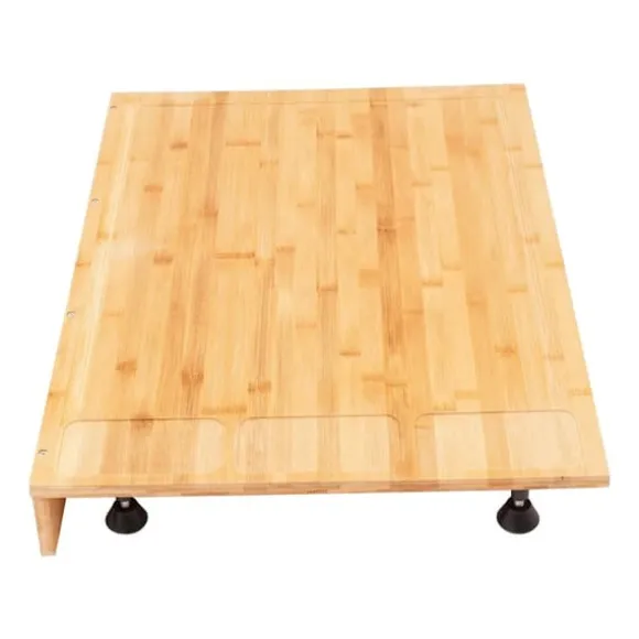 Bambu spishällsöverdrag - Skärbräda & Hällskydd - Rektangulär - 75 x 54 x 10 cm - För hem och små lägenheter - Röd