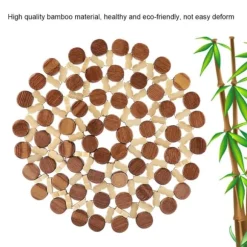 Bambu värmebeständig bordsmatta bordsunderlägg (stor)