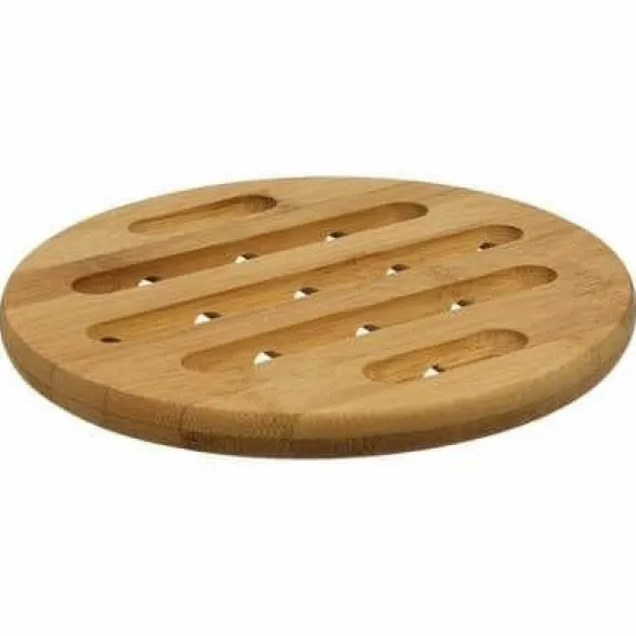 BAMBUTALK rund 18cm ljus natur