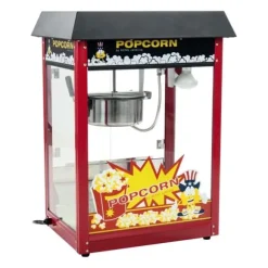 Bar popcornmaskin med svart tak