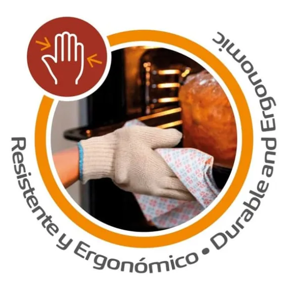 Barbecue glove Aktive 24 antal Beige