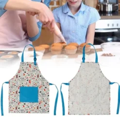 Barn Barn Matlagning Bakning Målning Förkläde Kockar Kök Hem