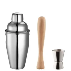 Barset Berry Shaker 3 delar rostfritt Dorre