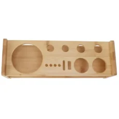 Bartender Kit Stativ Stor kapacitet Utrymmesbesparande bambu trä Bartending Tool Förvaringshållare för Bar Home