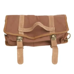 Bartender Tool Bag Bar Kit Väska Vattentät Canvas Flera fack Bärbar Bartender Roll Up Bag med axelrem Kaffe