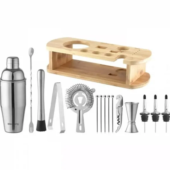 Bartenderset 16 delar Shaker KLAUSBERG KB-7582 silver