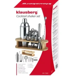 Bartenderset 16 delar Shaker KLAUSBERG KB-7582 silver