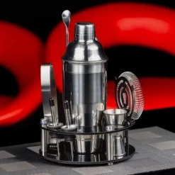 Bartenderset 9 delar Shaker KLAUSBERG KB-7580 silver