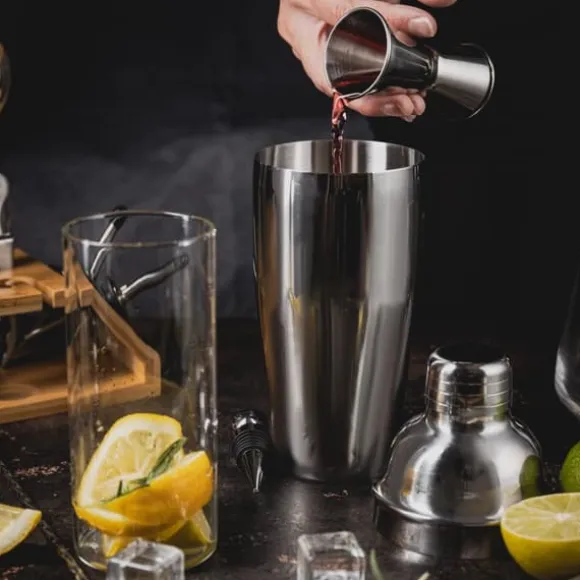 Bartenderset för cocktails, 13 delar, silvershaker, KLAUSBERG KB-7654