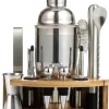 Bartenderset för cocktails, 12 delar, silvershaker, KLAUSBERG KB-7655