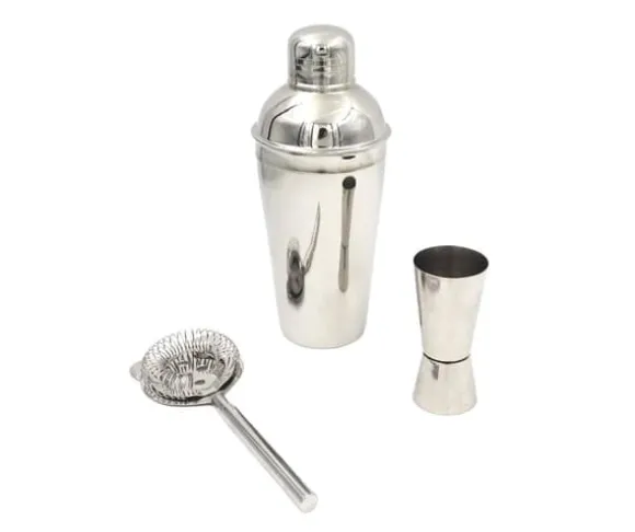 Bartenderset i stål, 3 delar – BS48171