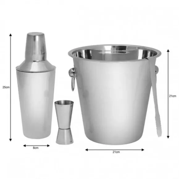 BARTENDERSETT 4 DELAR KINGHOFF KH-1244