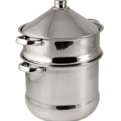 BAUMALU Couscousmaskin i rostfritt stål, tagine