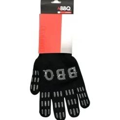 BBQ-handske bomull+silicone svart