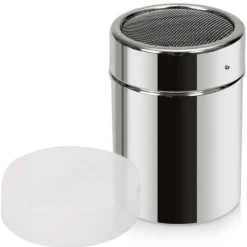 Behållare med sil Sil för pulveriserat sockerströssel pulveriserat socker kanel kakao