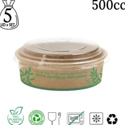 Behållarset, Återanvändbar Aluminium eller Papp, Mångsidig Livsmedelssäker,500Cc Papp, 16 Set