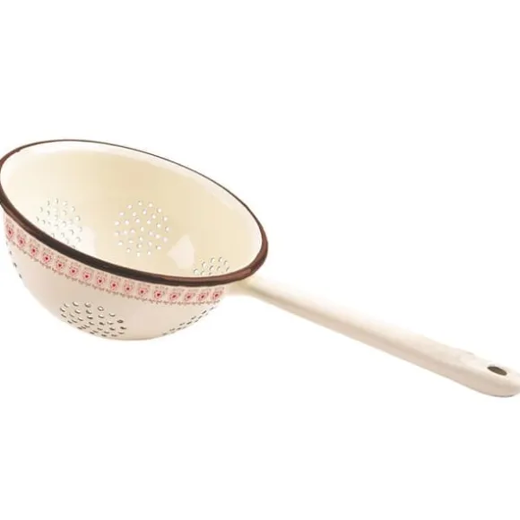 Beige emaljerad kökssil TONCA 20 cm