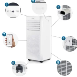 Berdsen BD-582 9000 BTU bärbar luftkonditionering