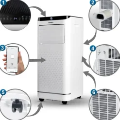 Berdsen BD-583 9000 BTU bärbar luftkonditionering