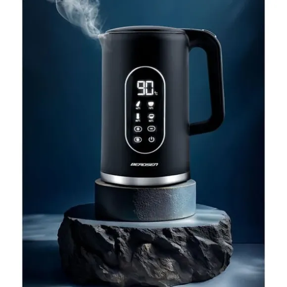 Berdsen BD-712 1,7l vattenkokare, svart och silver