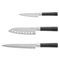 BergHOFF 3-delt knivst - Codon-serien med udskrings- og Santoku-knive til glat, non-stick skring